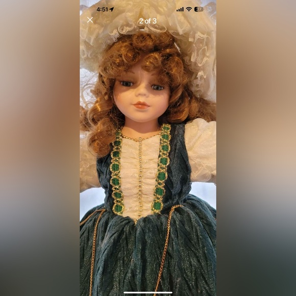 Poupée de collection /porcelain doll - Picture 2 of 3